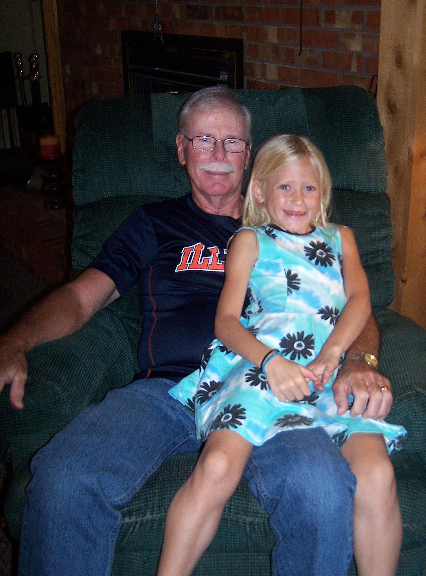 Photo 8 Year Old Hannah Setting On Papa S Lap For Katlyn H A