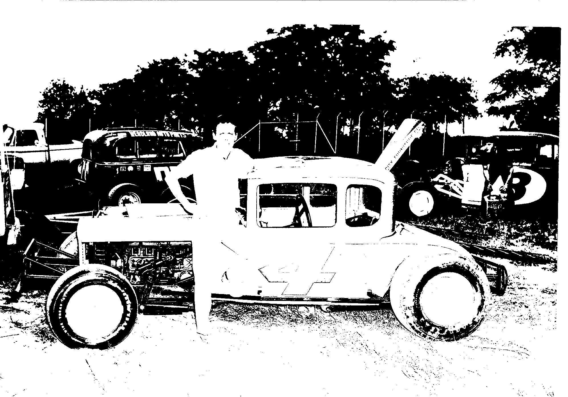 Photo Driver Randall Adams Car Owner Billy Hicks At Rocket